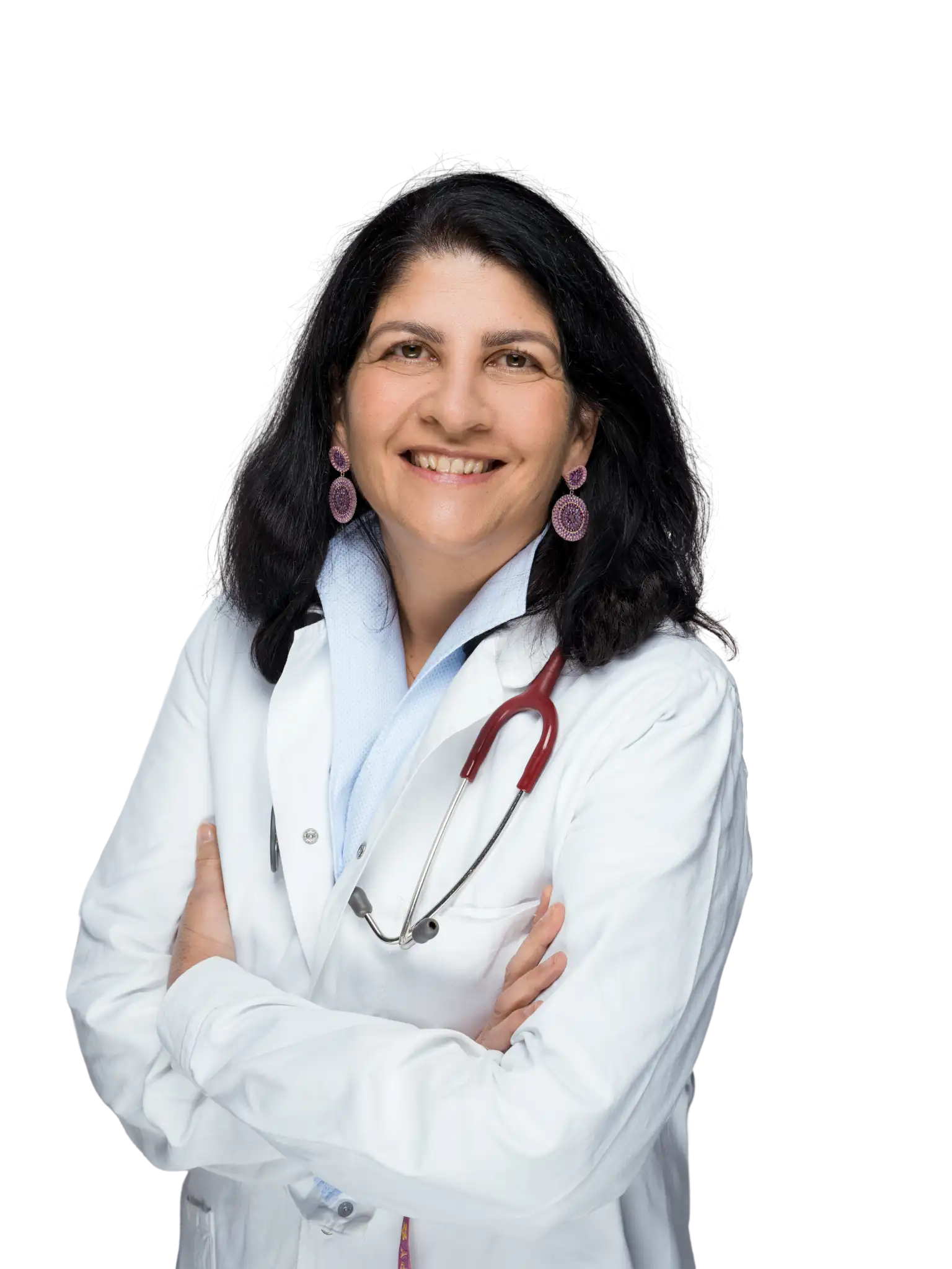 Dr. Alexandra-Lang im Arztmantel
